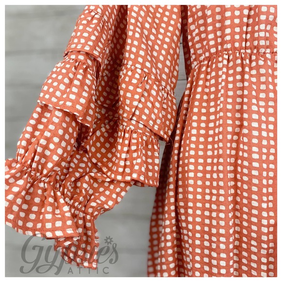 Handmade Farmhouse Prairie Midi Dress - Picture 7 of 15